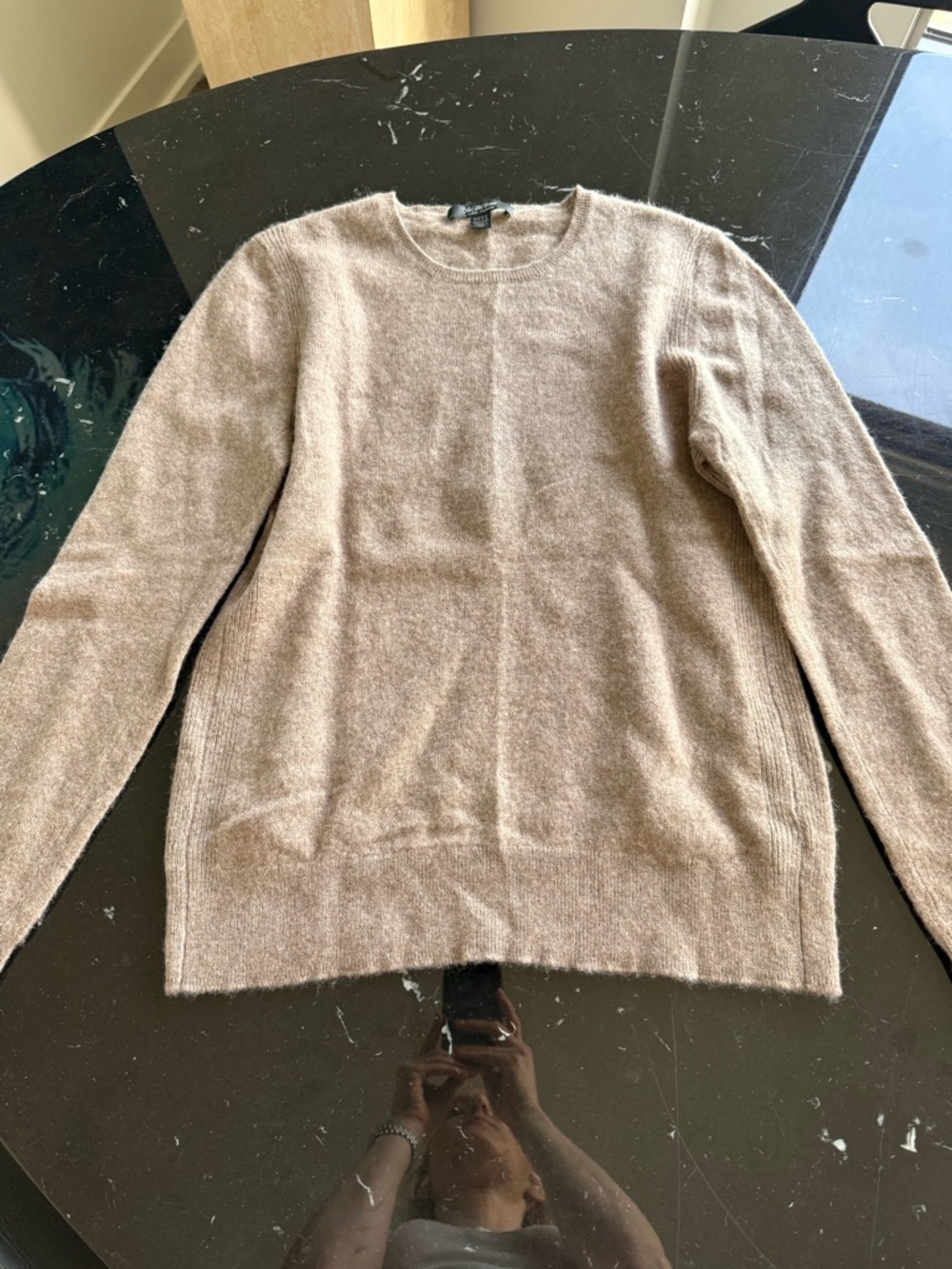 Saks Fifth Avenue Women's Taupe Crewneck Sweater